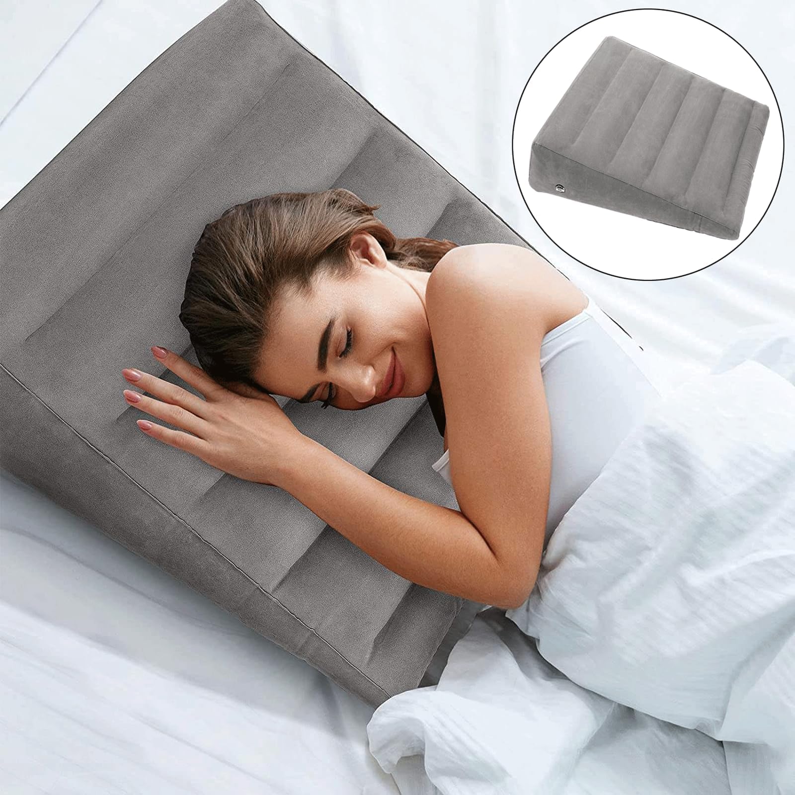 Cuscino gonfiabile per divano,Cuscino a cuneo,Cuscino triangolare,Cuscino gonfiabile portatile,Cuscino triangolare gonfiabile,Cuscinetto a cuneo,Ridurre la contropressione,cuscino a forma di cuneo
