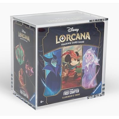Premium UV-Protected Clear Acrylic Display Case for Disney Lorcana TCG Trove Box