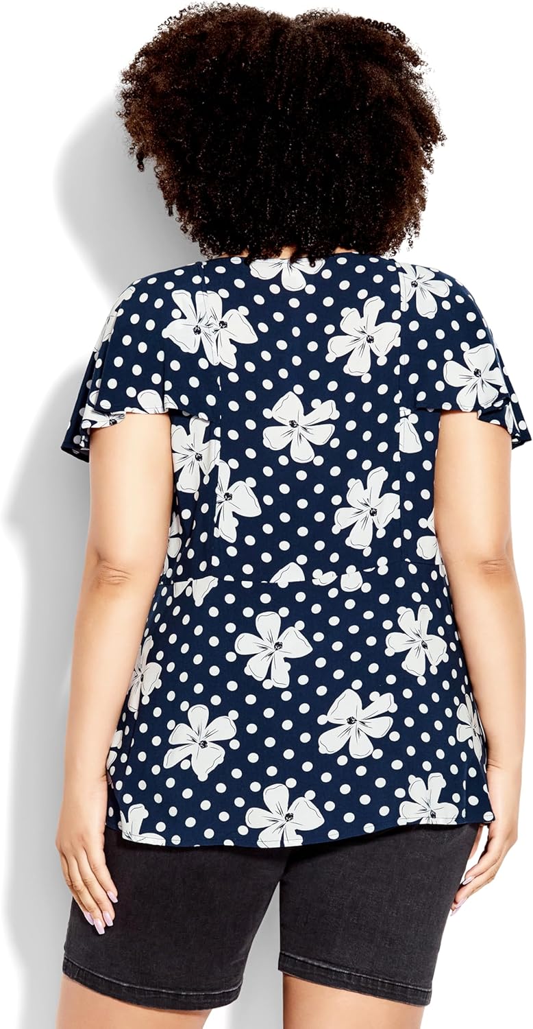 Loralette Women's Plus Size Top-Kata Print - Image 3