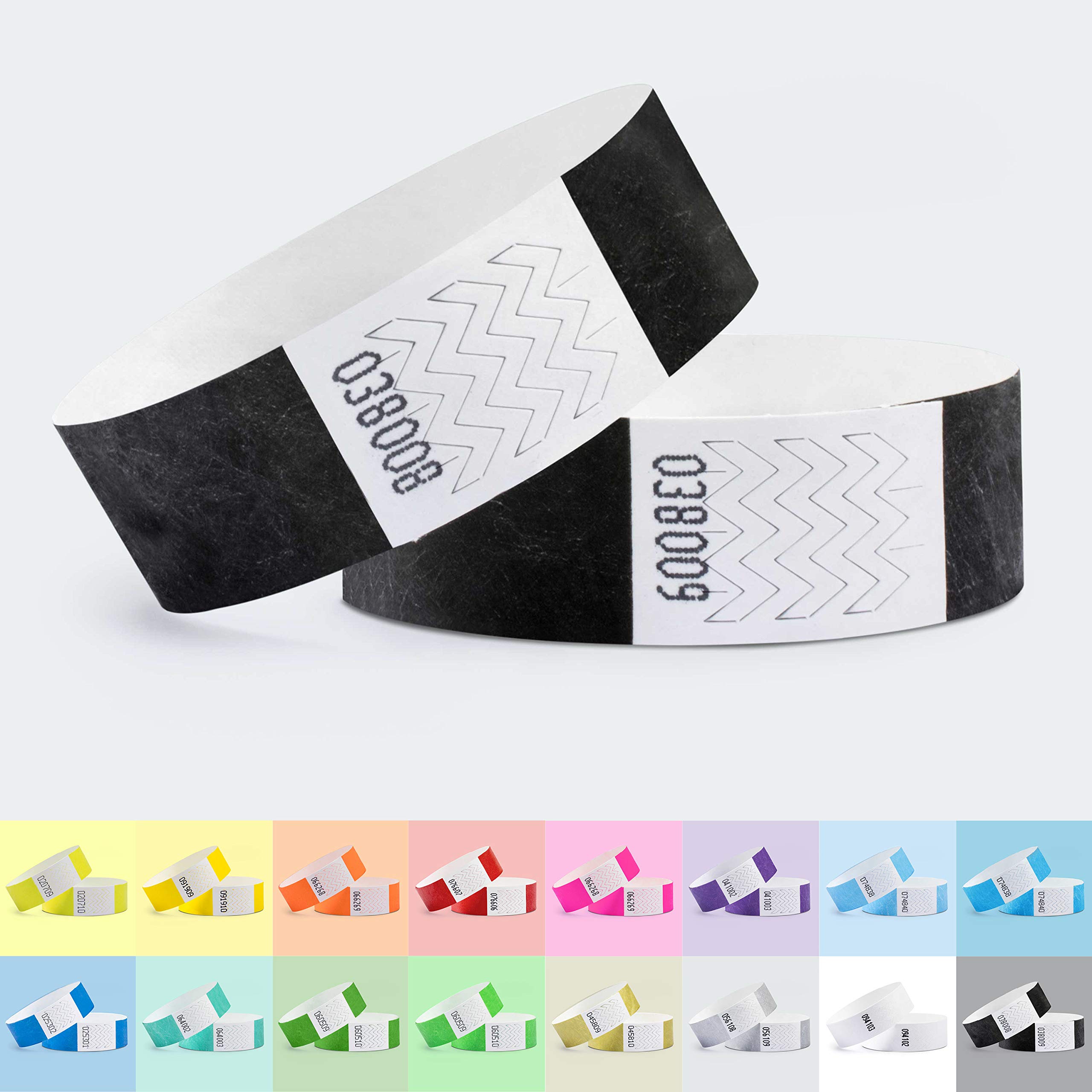 linie zwo ®, Pack of 500 Wristbands 19 x 254 mm, Black - Image 3