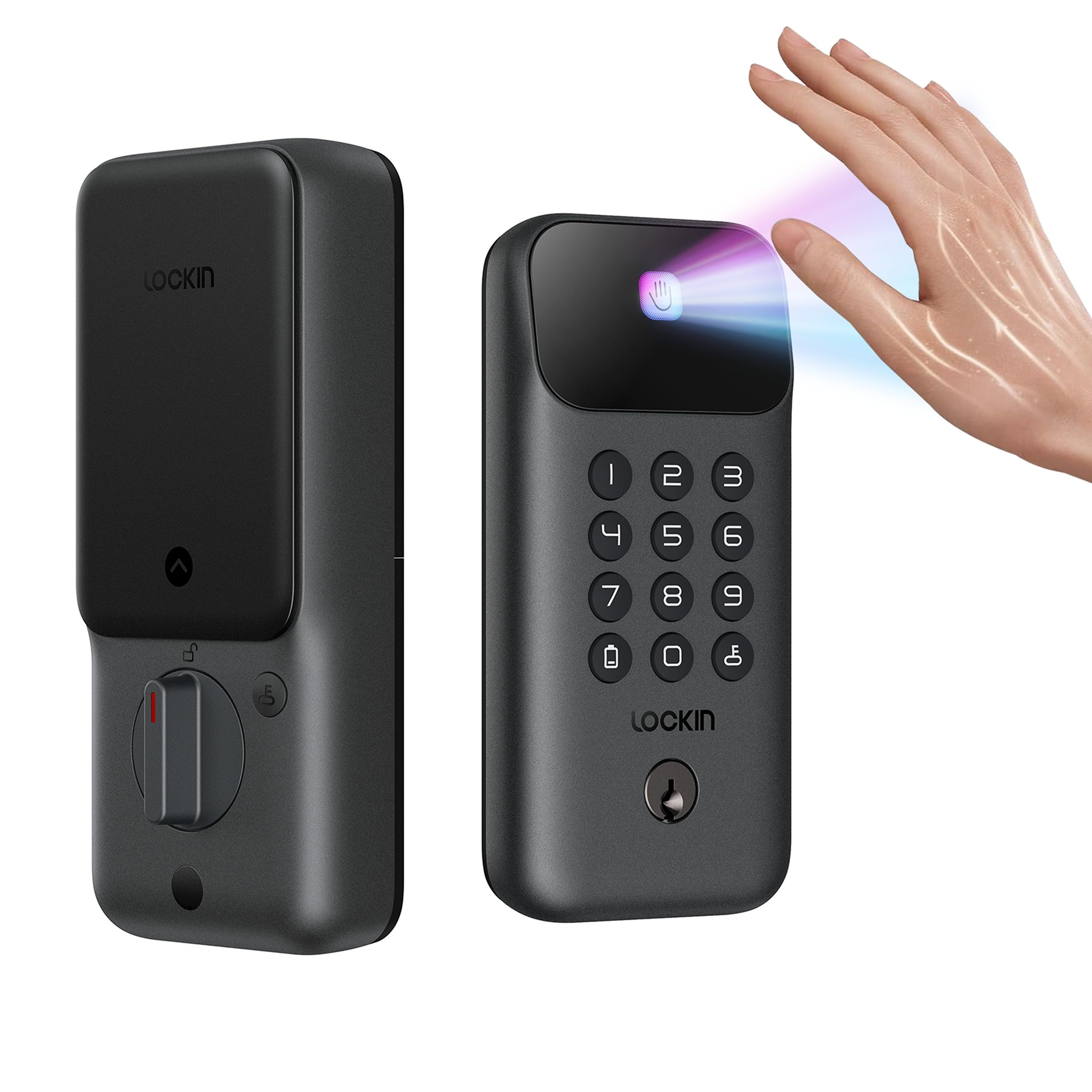 Lockin Veno Go Palm Vein Keyless Entry Smart Lock 7-Month Battery