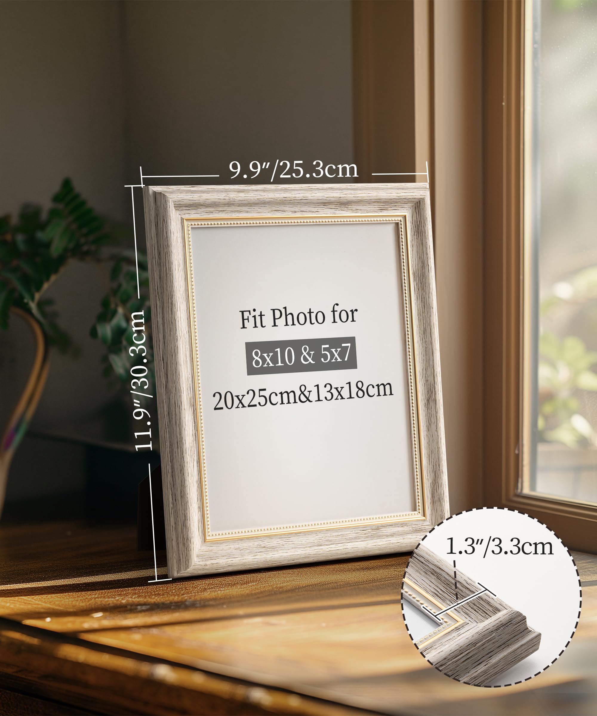 Fotolijst Antiek Zilver Tulp 13 x 13 - De Gooische Woonkamer