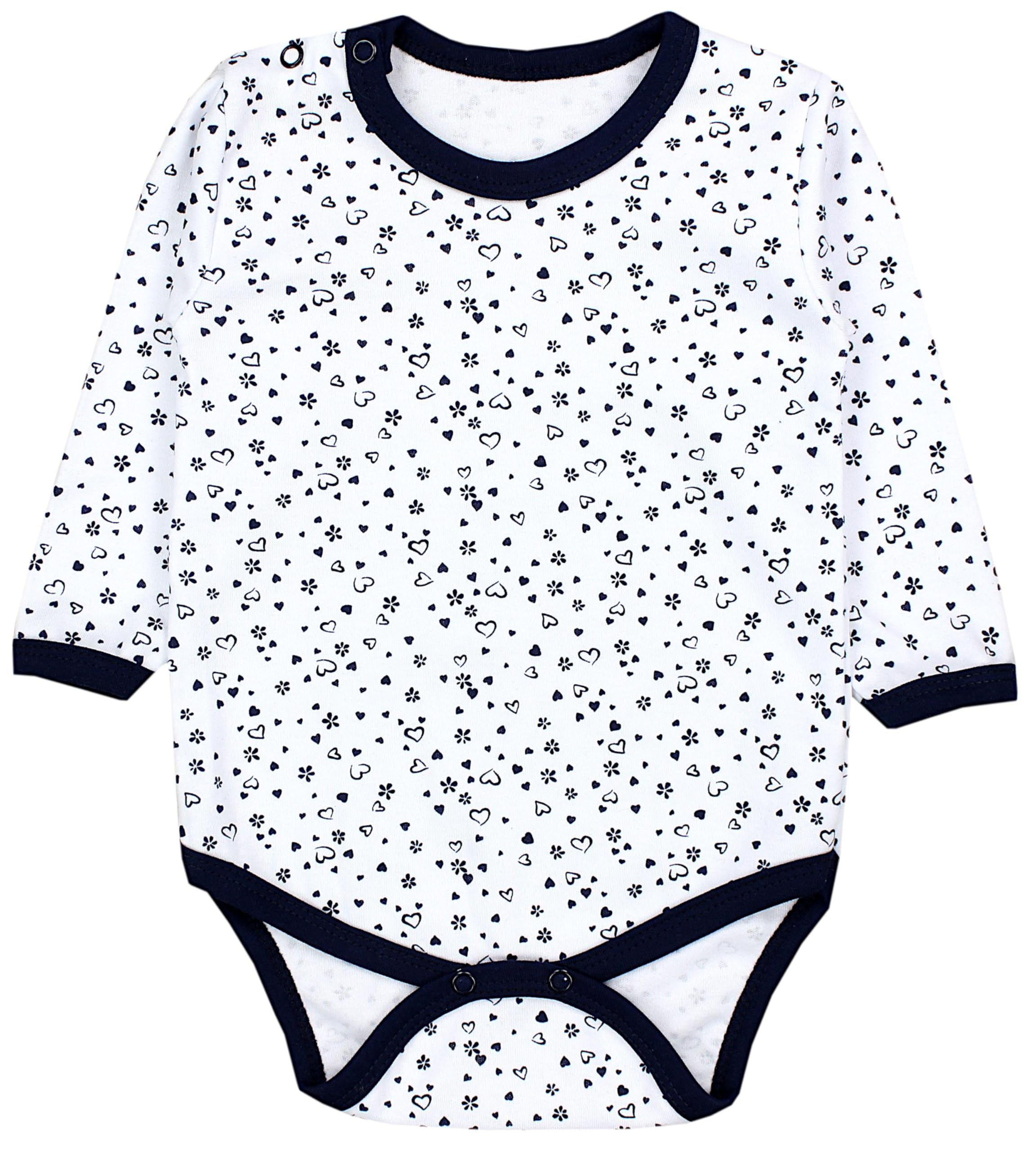 TupTam Body Bebe Manga Larga – Pack 5 Bodies Bebe Niña Unicolor – Algodón Suave y Transpirable