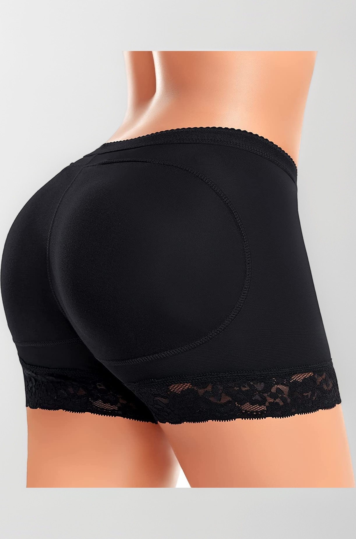 DALUCI Women's Padded Butt Lifter Underwear – Seamless Hip Enhancer Shapewear Panty with Booty Pads for Round Shape & Curvy Look | Fake Hip Panty Briefs