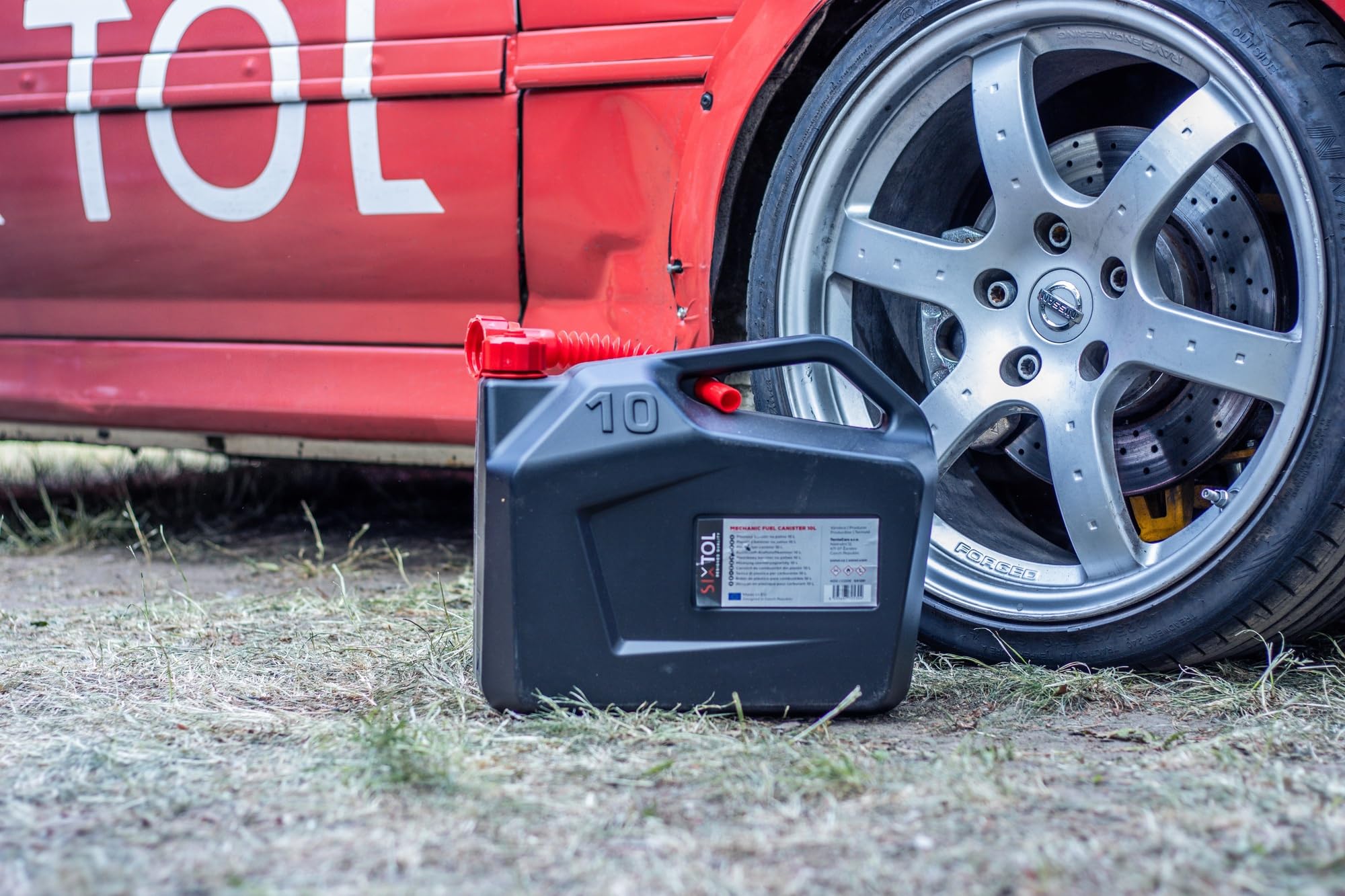 MECHANIC FUEL CANISTER 10L | Tanica carburante plastica | HDPE resistente | Con beccuccio flessibile