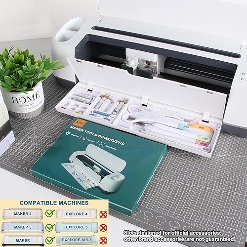 Miniatura 3 de LOPASA Organizador de herramientas para Cricut Maker 4, Maker 3 y Maker, accesorios y suministros de almacenamiento de cuchillas para corte