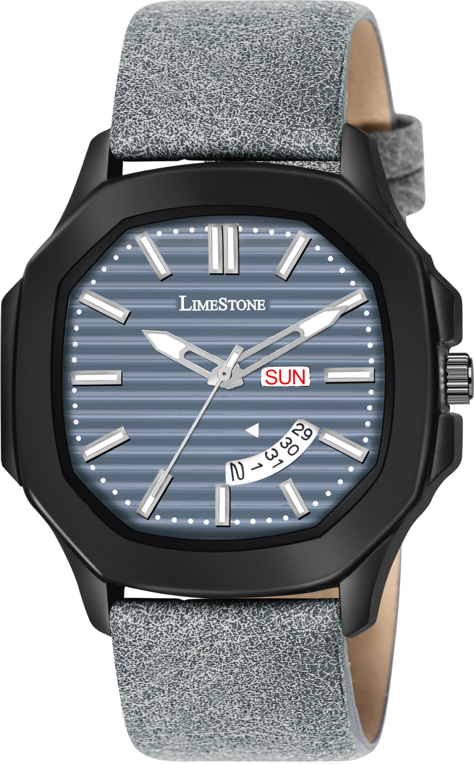 LIMESTONE OTUS 3D DIAL Day and Date Functioning MESH Chain Boys Quartz Analog Watch - for Men (Grey) (B0CXP7ZGK6) Amazon Price History, Amazon Price Tracker