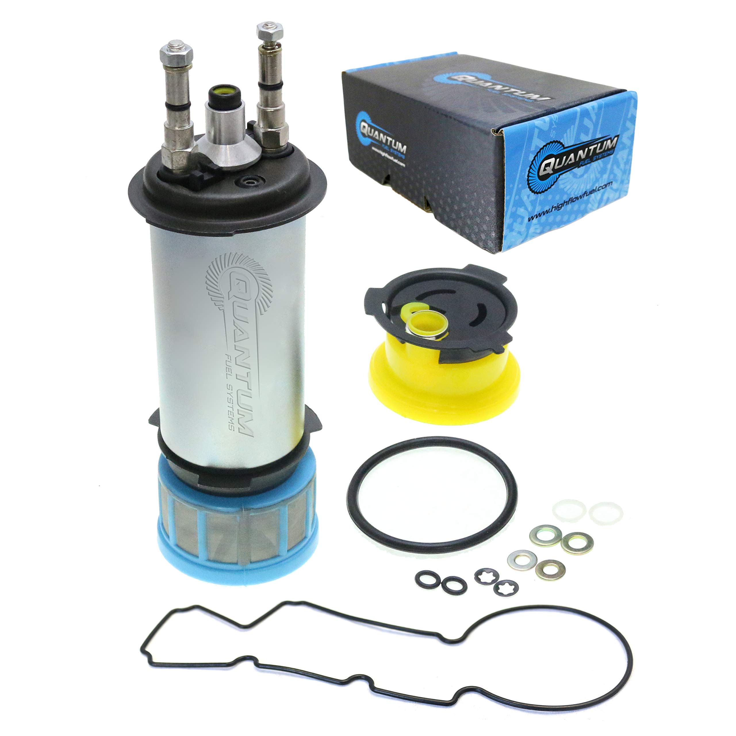 HFP-512-T Quantum EFI Fuel Pump + Tank Seal/Gasket Replacement for Yamaha Outboard 150-250 EFI (1999-2001), Replaces 66K-13907-00-00