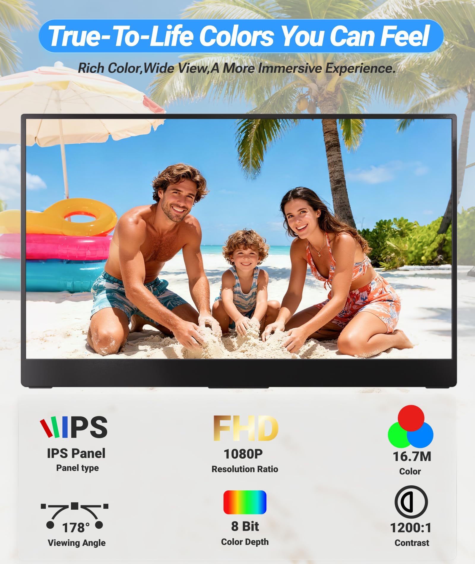 Amazon.co.jp: Ingnok モバイルモニター 15.6インチ 100%sRGB A+