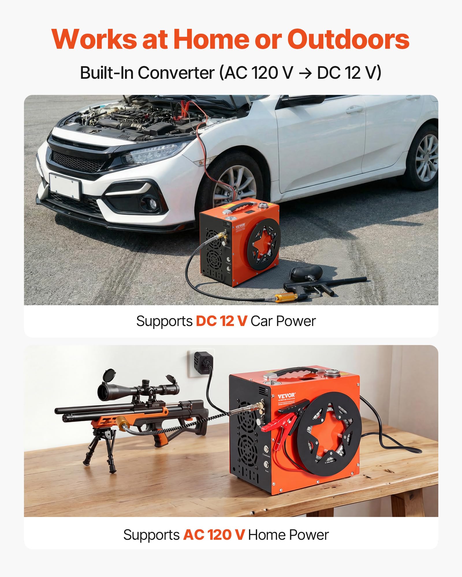 VEVOR PCP Air Compressor - 4500PSI -6