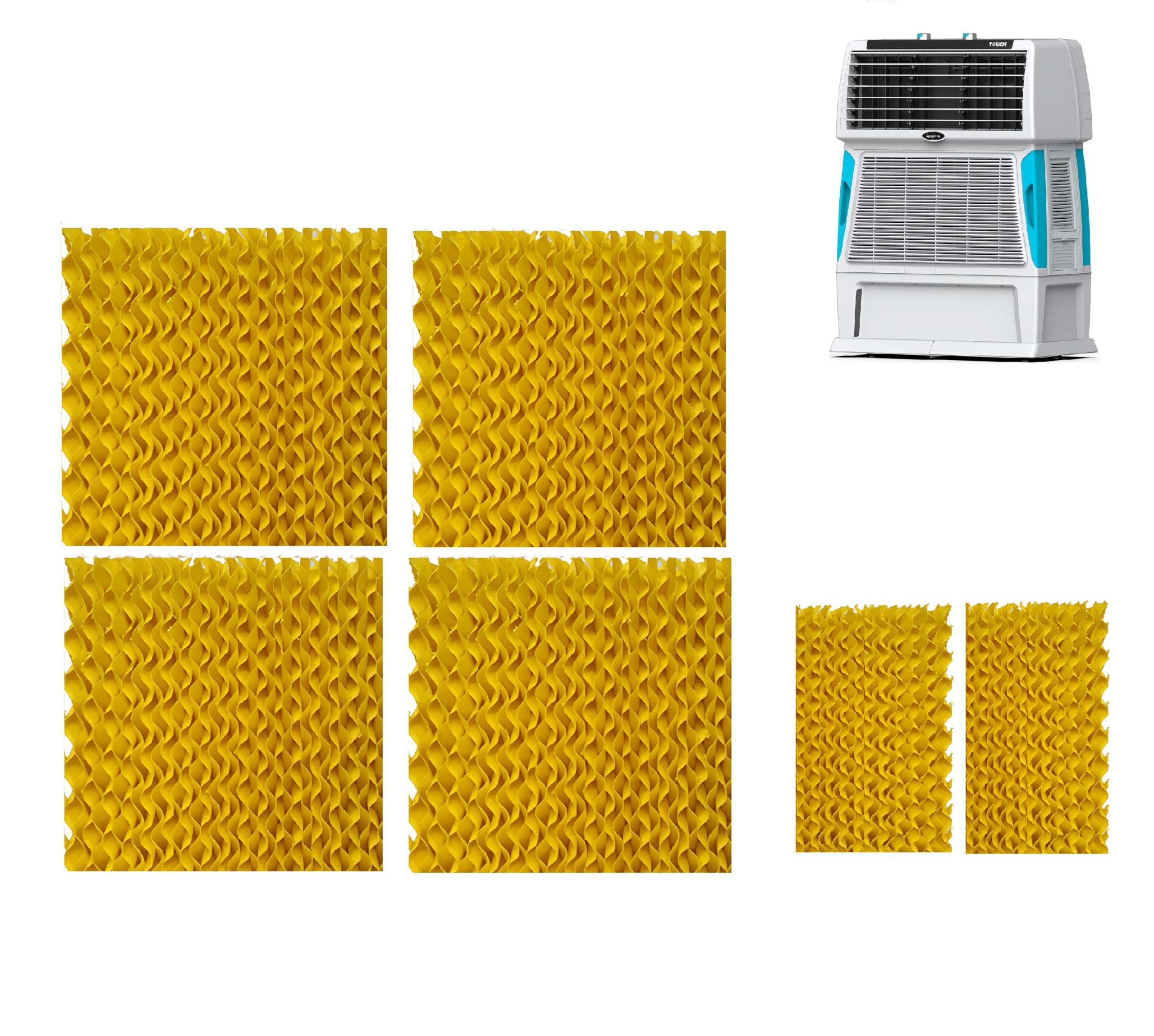 S Touch 11.8x11.8 4pc 7.9x5.5 2pc · Yellow