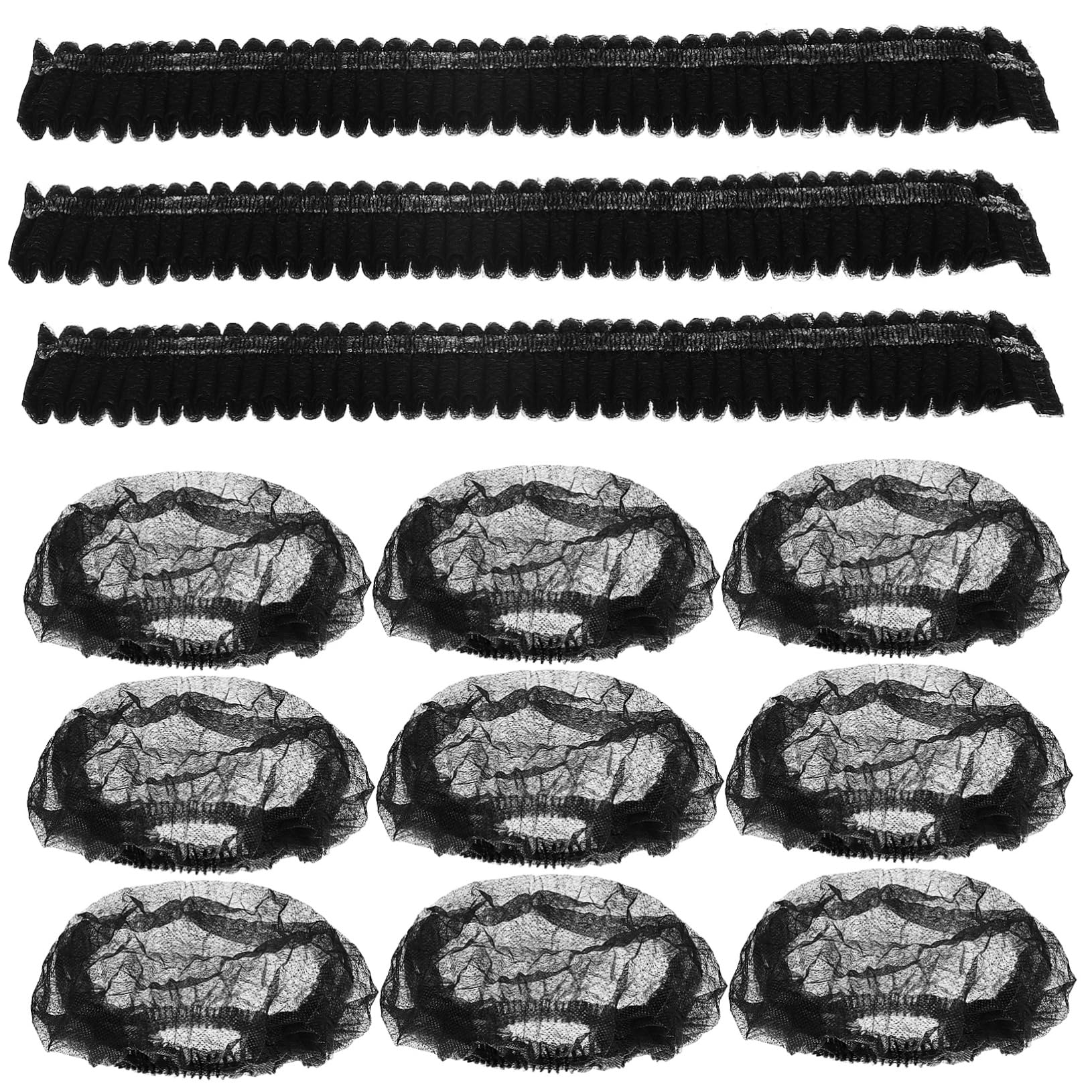 Gatuida 200pcs Disposable Hair Caps Elastic Band Versatile Hair Nets for Food Service Laboratories and Salons Comfortable Fit for All