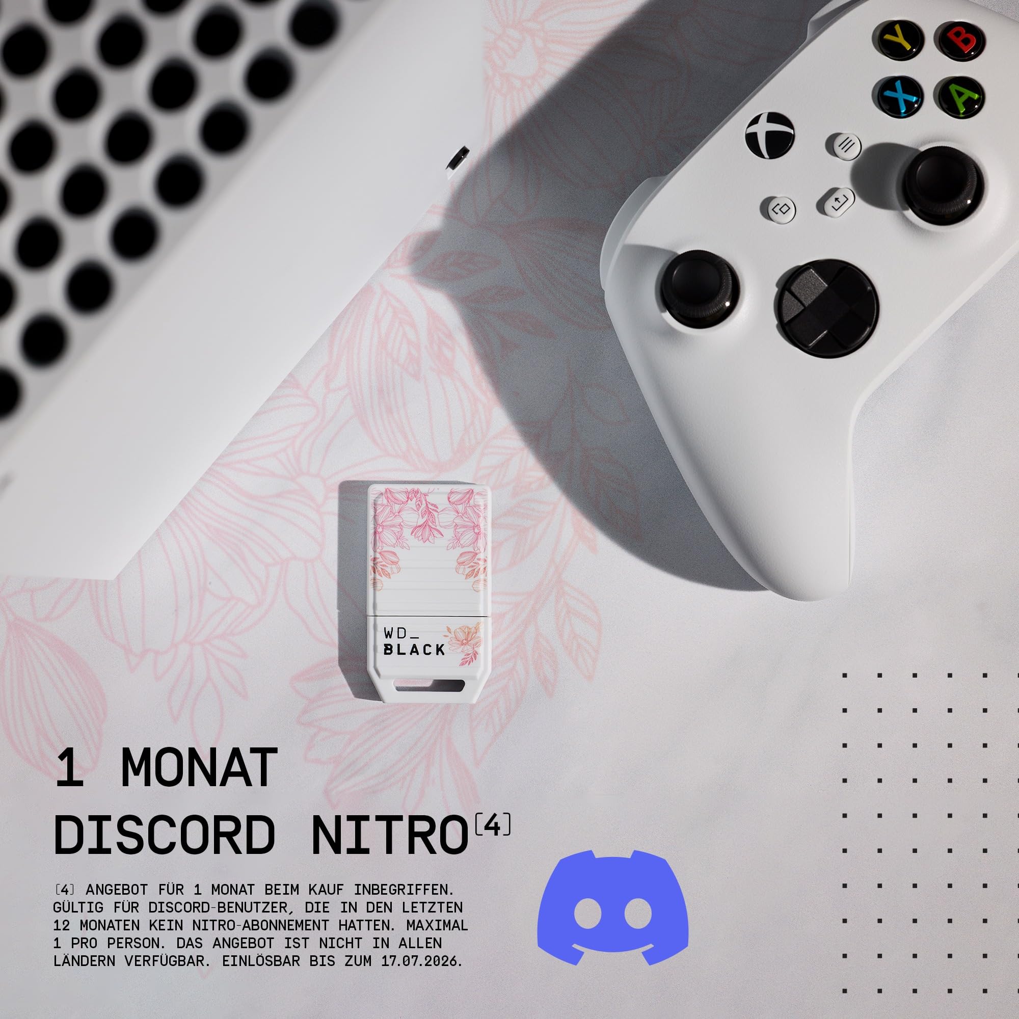 WD_BLACK C50 1 TB Speichererweiterungskarte für Xbox, Floral Fusion