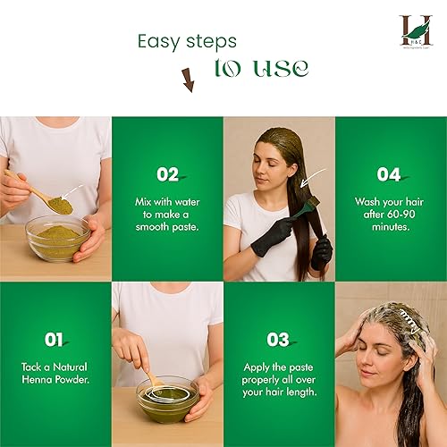 Miniatura 4 de Polvo de henna puro y 100  natural HC Lawsonia inermis cultivada orgánicamente 05 libras para el cabello