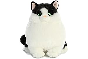 Cats - 9.5" Muffins Tuxedo, Multi: A Charming Plush Companion for Feline Enthusiasts