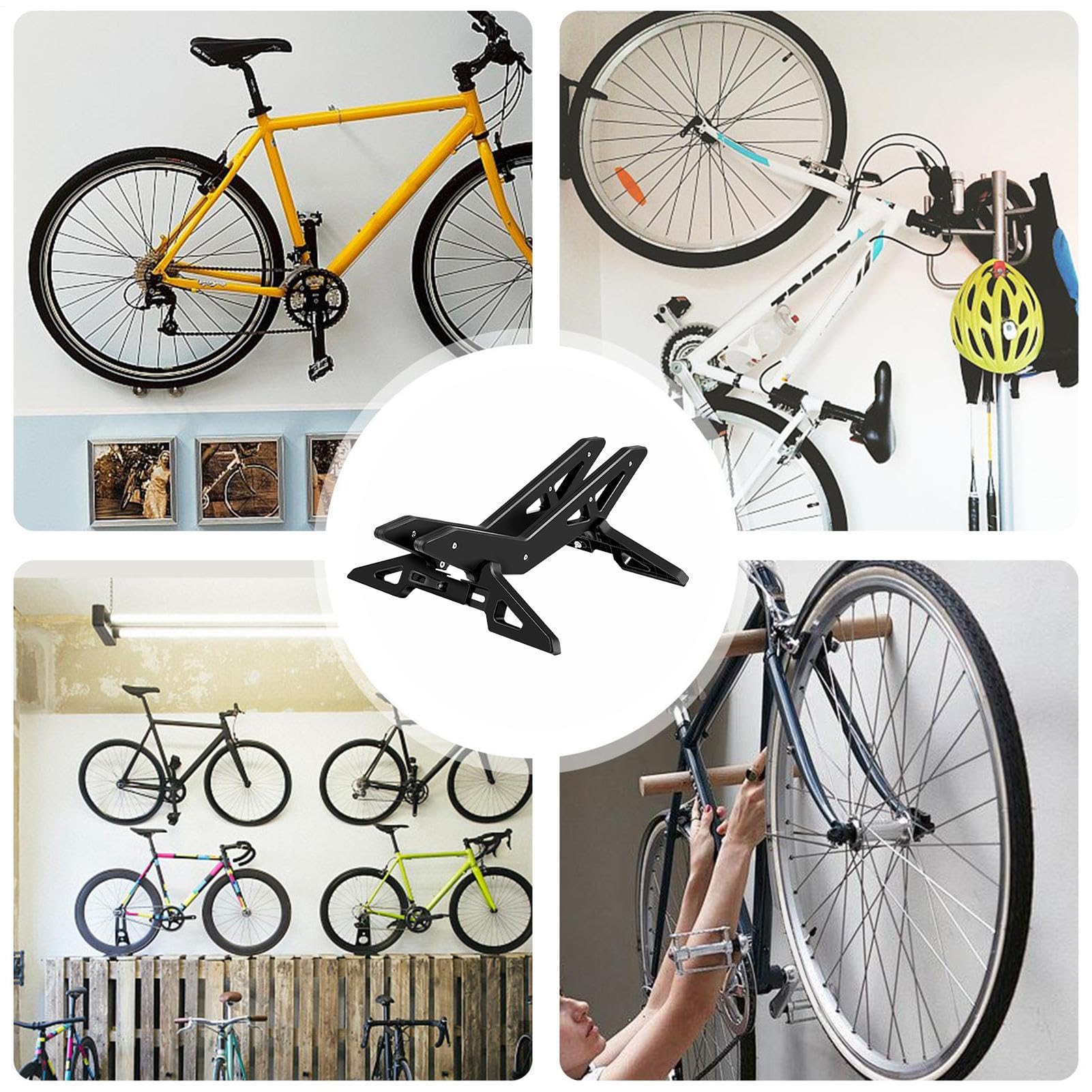 Soporte De Bicicleta para Suelo Almacenamiento De Ancho Ajustable 2,5-7,6 | Almacenamiento Interior Para Bicicletas Para Aparcamiento Interior Mantenimiento Neumaticos Scooter Garaje Apartament
