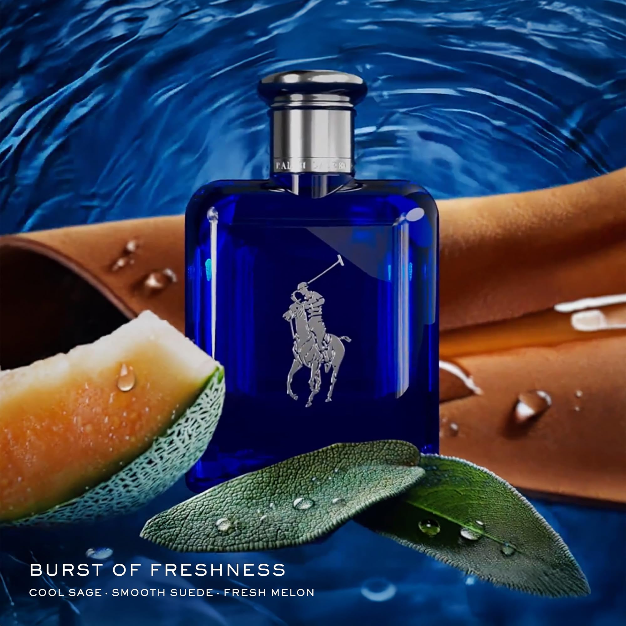 ぱるる。美品❗Polo by Ralph Lauren BP 3 165 Ralph Lauren Polo Blue Eau de Toilette for Men, Fresh Aquatic
