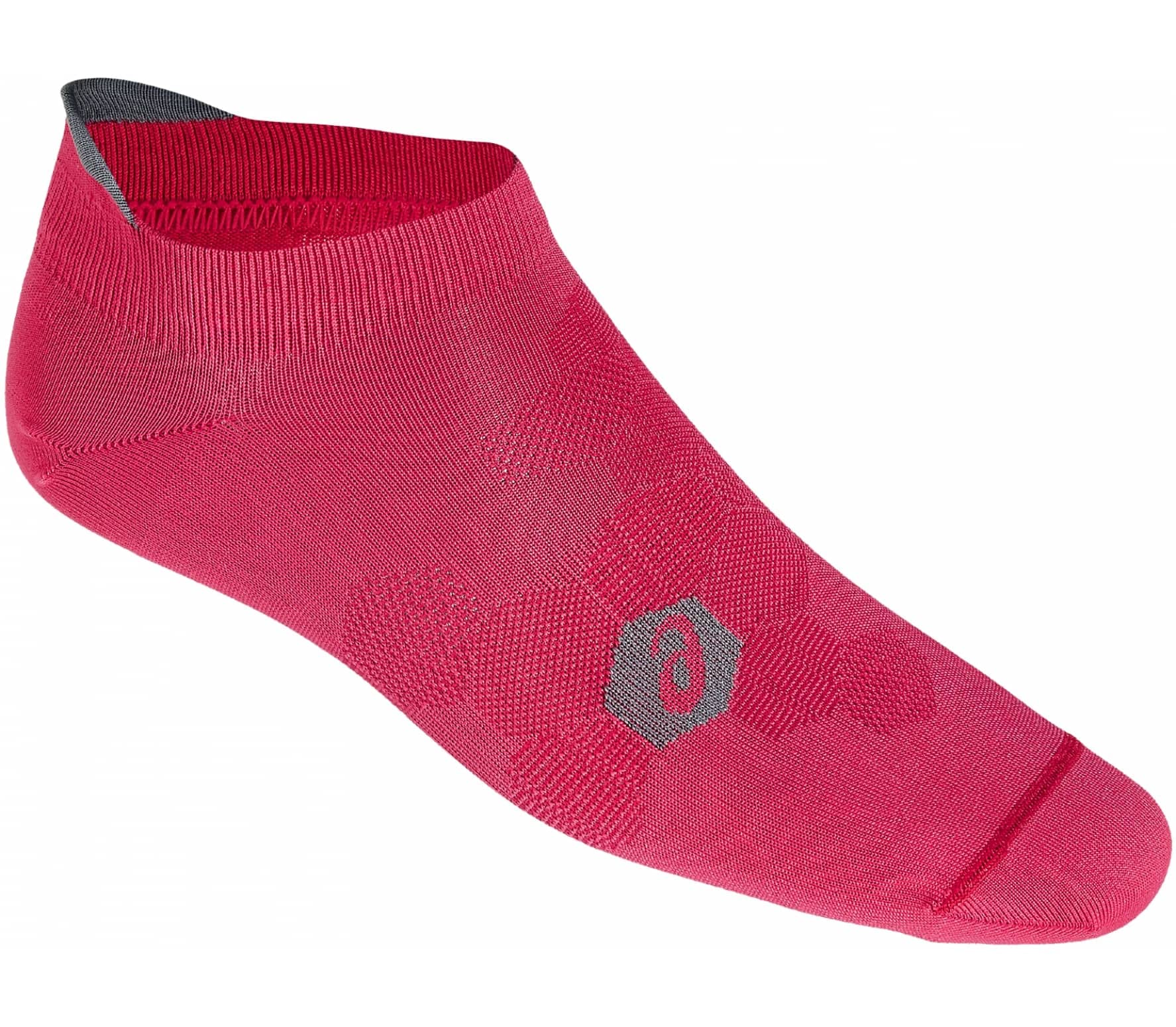 Asics Unisex Pink Easy Ped Single Tab Running Socks - Small