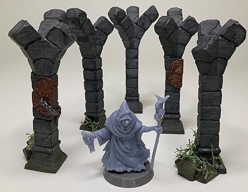 Miniatura 6 de HERO Creations - HAG - 128 - RPG - Calabozos y Dragones - DND - Pathfinder - Señor del Anillo - Figura miniatura (grissin pintar) (mediana (base de