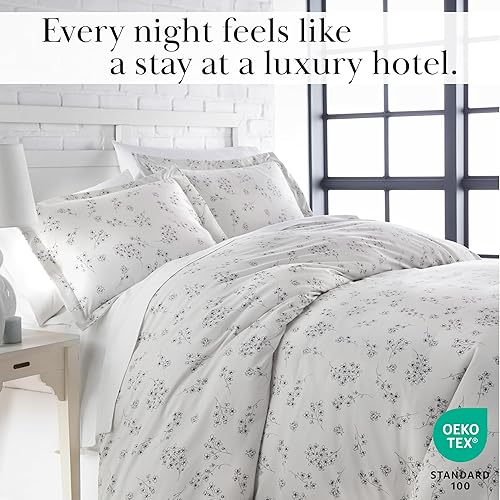 Miniatura 2 de Southshore Fine Living, Inc. Sweet Florals Collection - Funda alternativa al plumón para todas las estaciones, juego de edredón de 3 piezas de gran