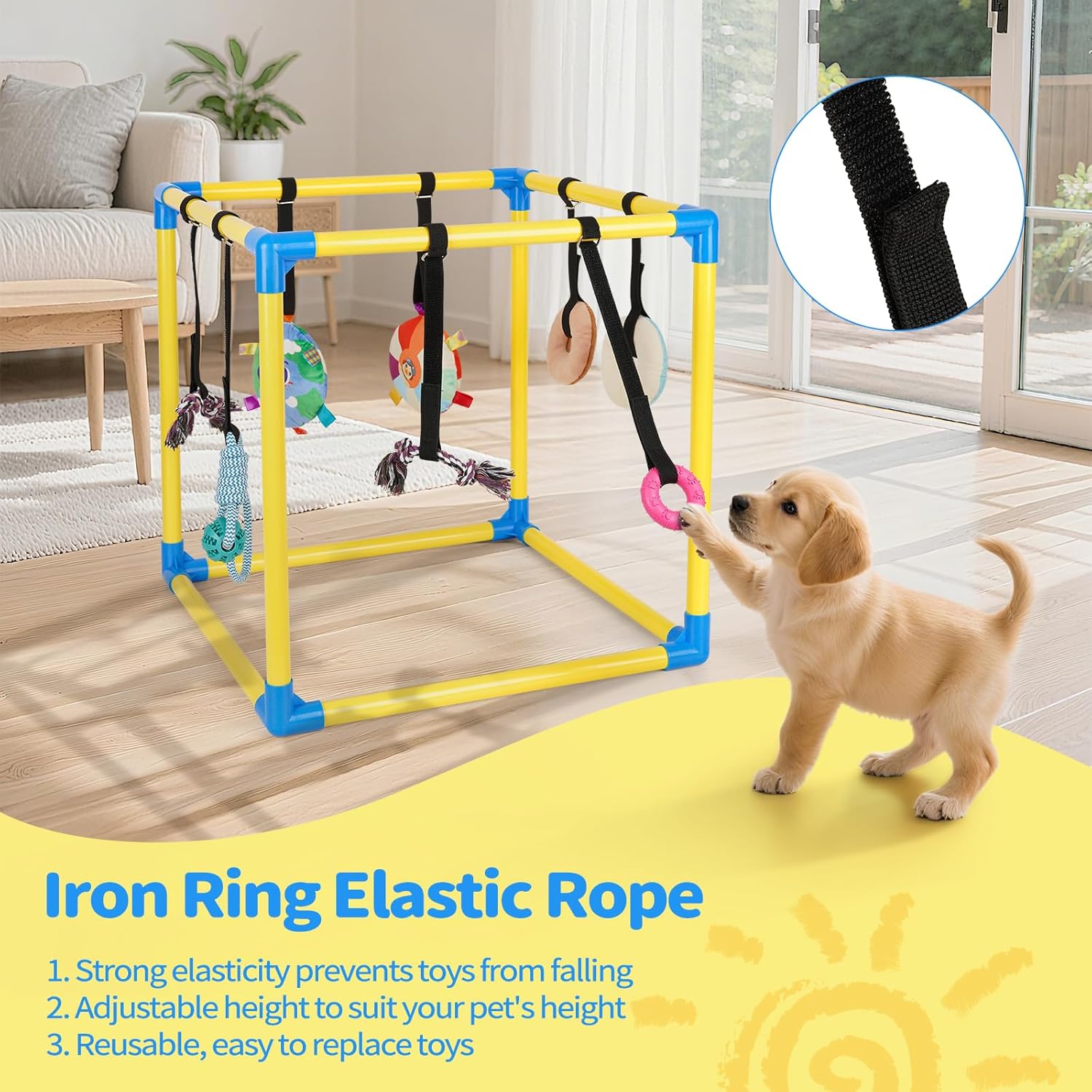Liitrton Puppy Play Gym - Small Dogs Play Gym with...