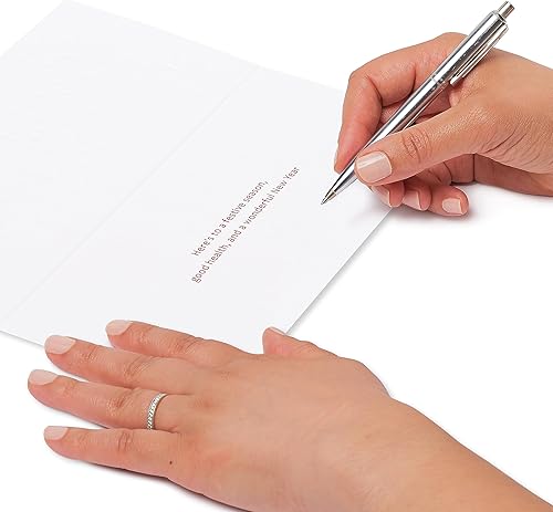 Miniatura 6 de Papyrus Tarjetas navideñas en caja con sobres, temporada festiva, escena nevada (16 unidades)