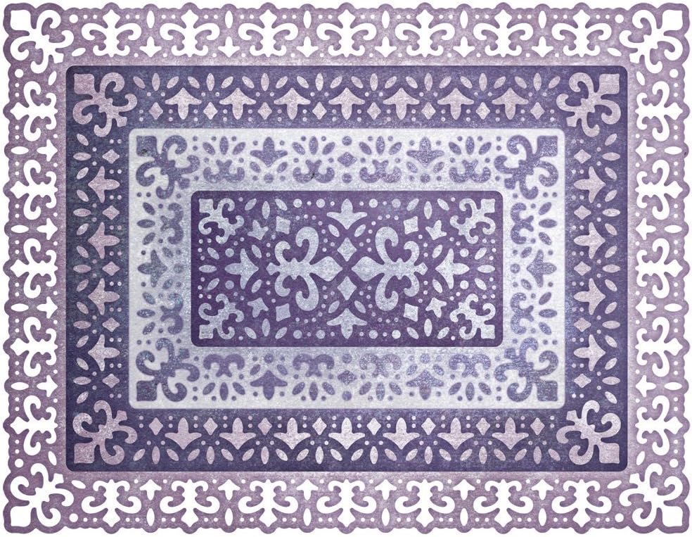 DL321 Fleur De Lis Boutique Stacker A2 Frame Die Cuts