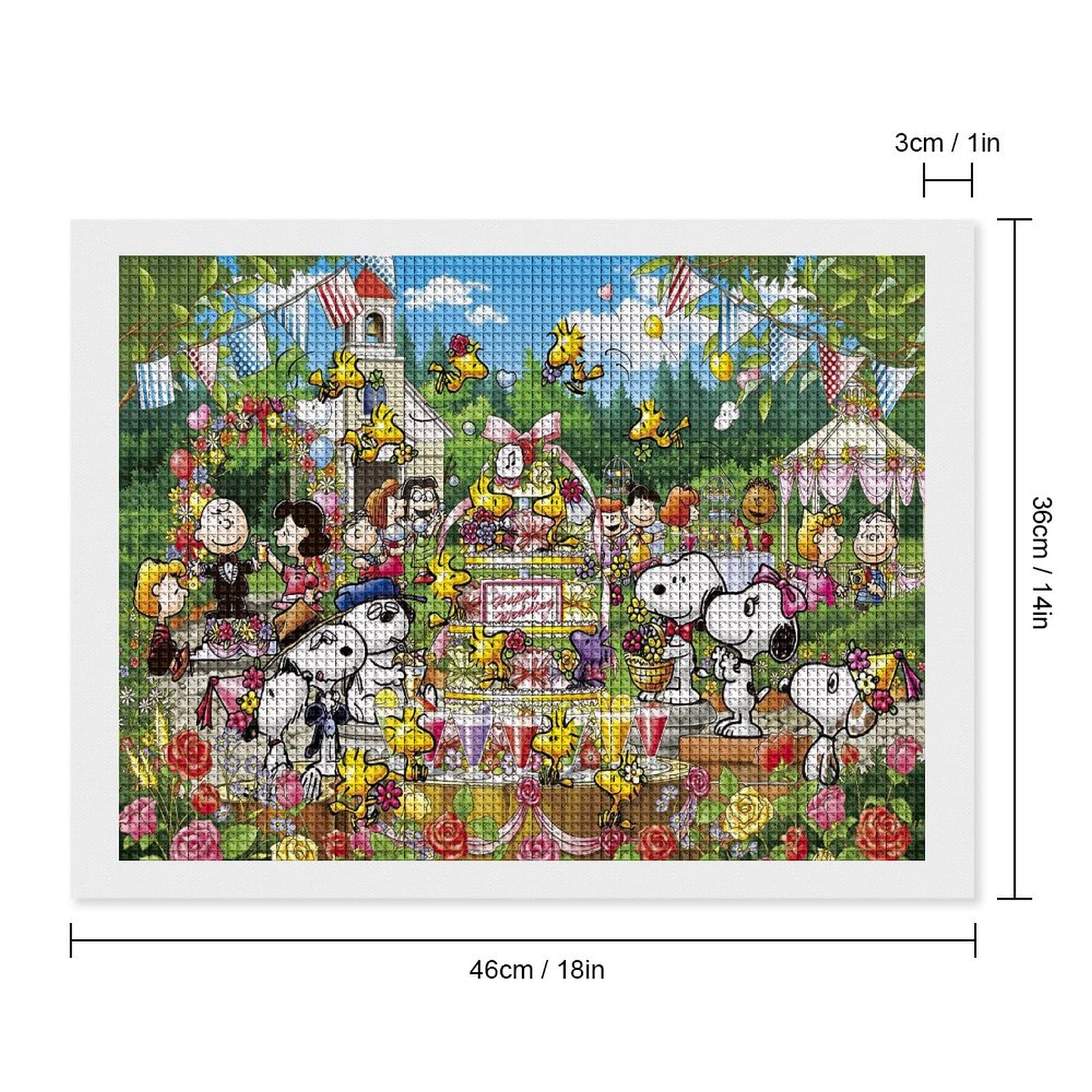 Amazon.co.jp: スヌーピー ダイヤモンドアート 四角いビーズ