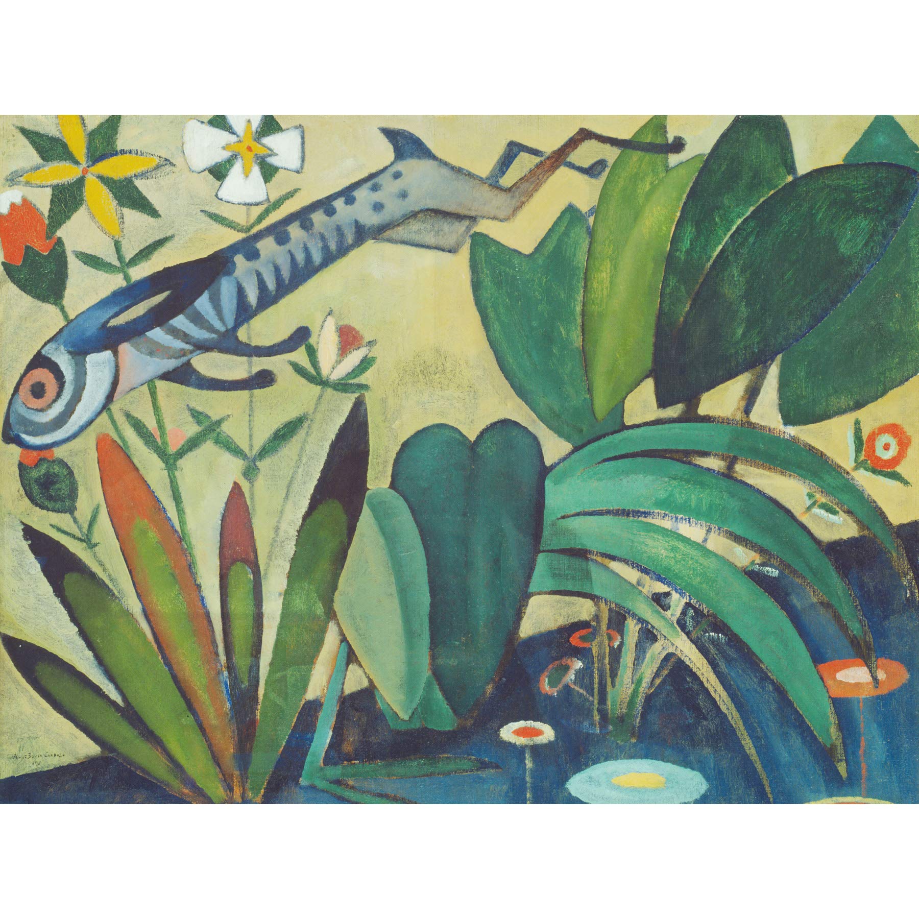 Amadeo De Souza Cardoso The Leap Of The Rabbit Large Art Print Poster Wall Decor Premium Mural