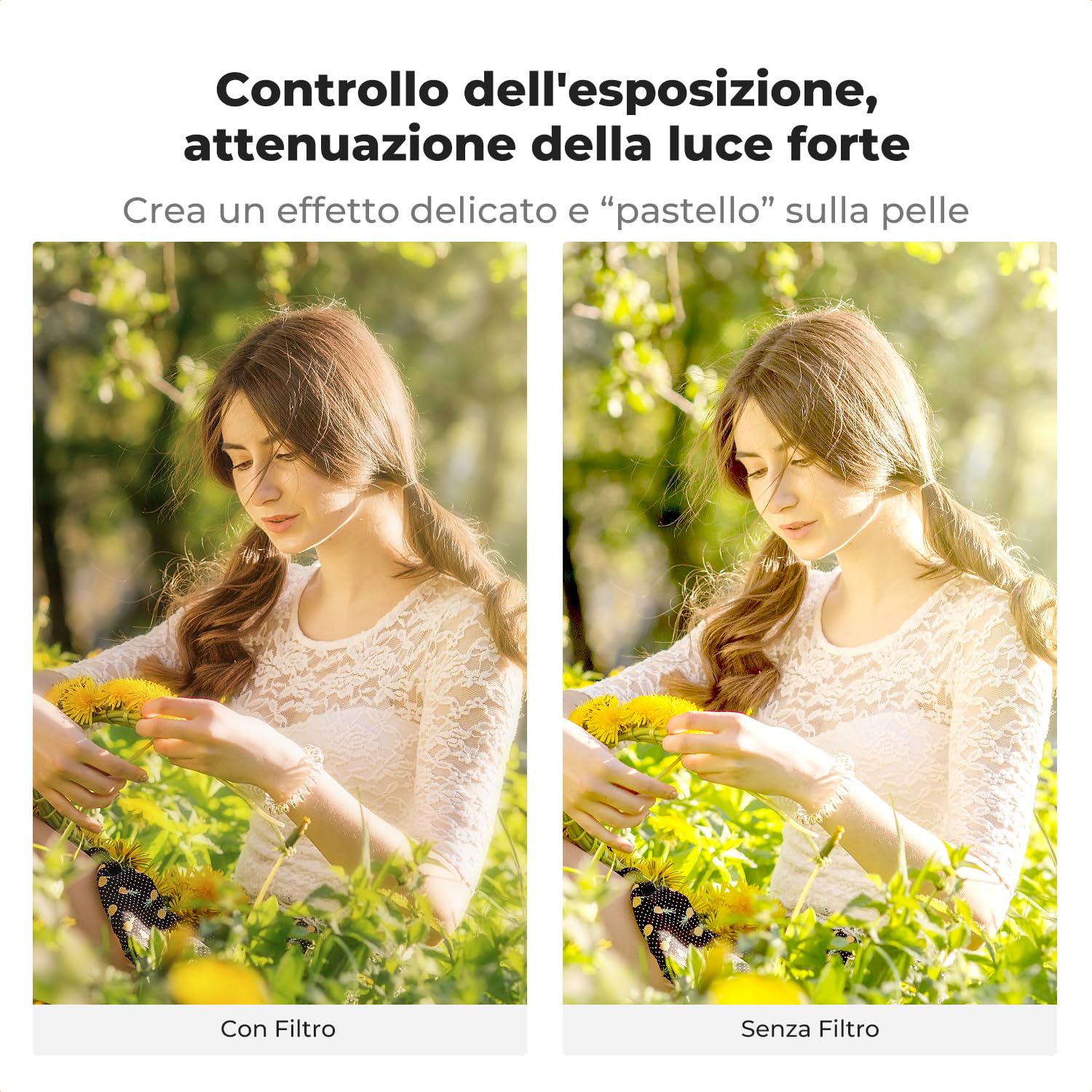 K&F CONCEPT Nano-Xcel 82MM 2 In 1 Filtro Variabile ND2-32 & Black Mist 1/4 | Filtro ND2-32 (1-5 Stops) Black Diffusion 1/4 con Rivestimento Nano Vetro Ottico HD - FA704