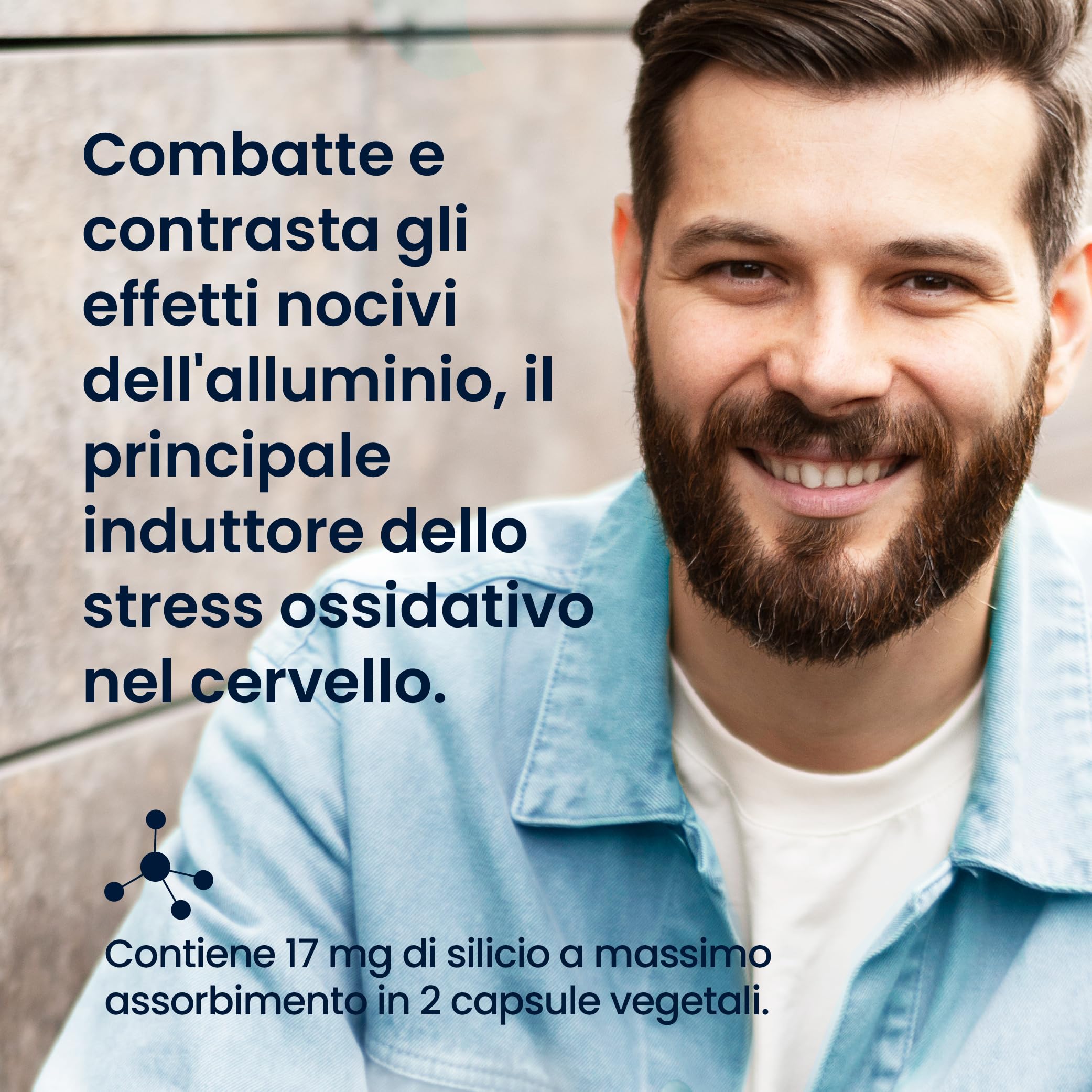 G7 Neuro Salute. Supplemento favorisce la concentrazione e la memoria e contribuisce rimozione di metalli pesanti. Silicio e magnesio biotina. 120 capsule.