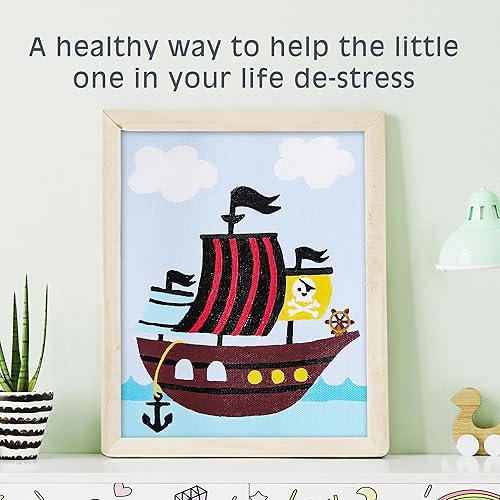 Miniatura 7 de Pink Picasso Kits Paint by Number for Kids Ages 5-12  DIY 8x10 Beginners Kids Paint Set Color by Numbers Canvas Painting Kits  As Seen On Shark Tank