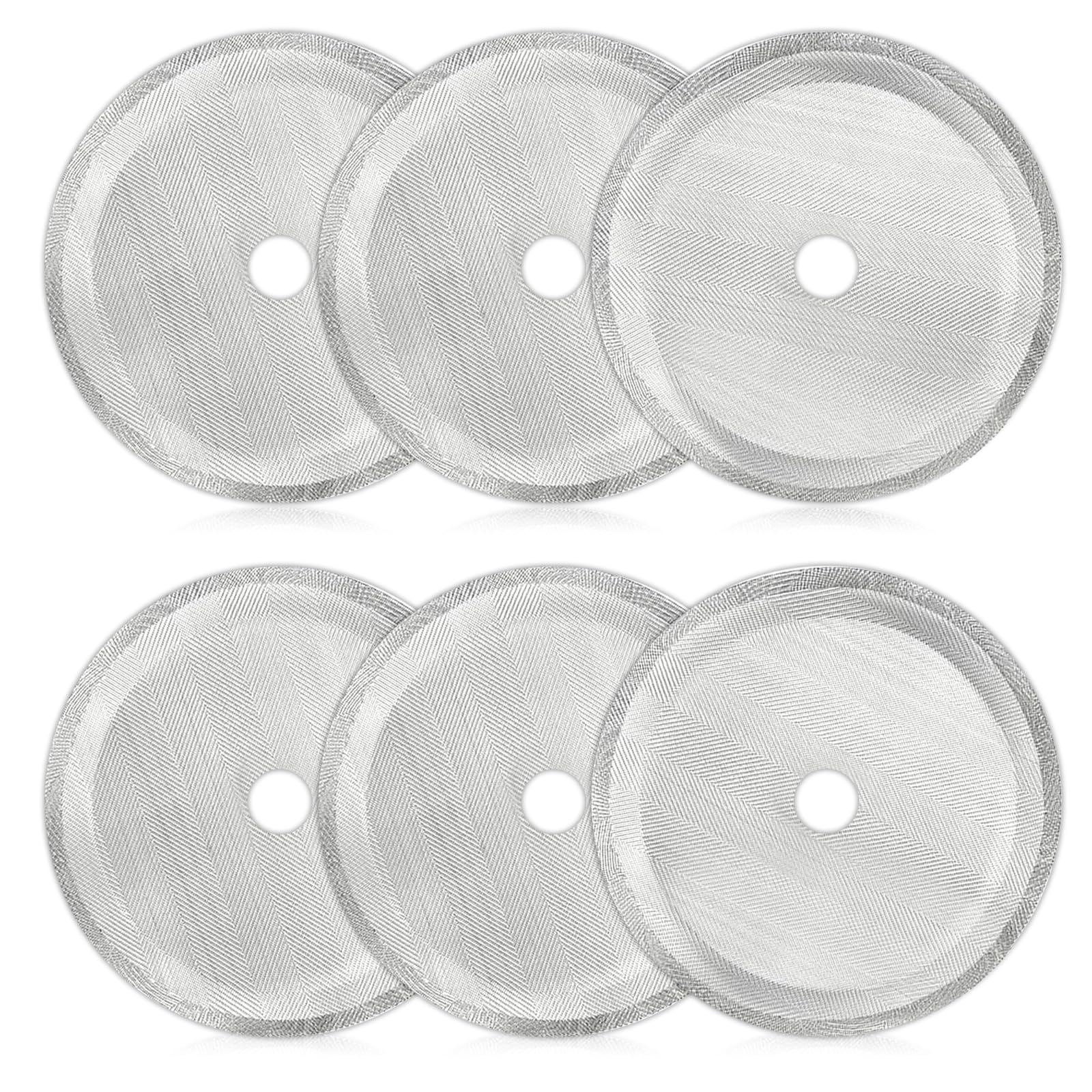 Cafetiere Filter Mesh, 4 Inch Stainless Steel Cafetiere Filters Mesh Replacement Screens Reusable Coffee Filters for 34OZ / 1000ml
