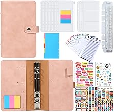 Enveloppe Budget, A6 Classeur Carnet Cahier Agenda Budget Planner Francais avec Pochette Depenses et Petit Classeur et Enveloppe Budgetaire PerforéE, pour Faire des économies, Planifiez Vos Dépenses