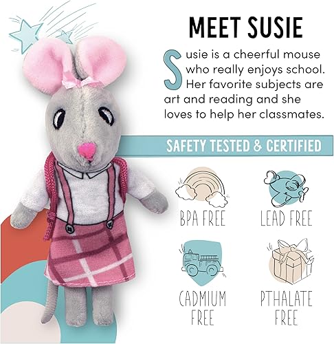 Vista 38 de Mice in Boxes - Juego 'Remy The House Mouse' con animales de peluche en una caja de fósforos Remy el ratón de la casa,Dolly (Llama),Manoplas