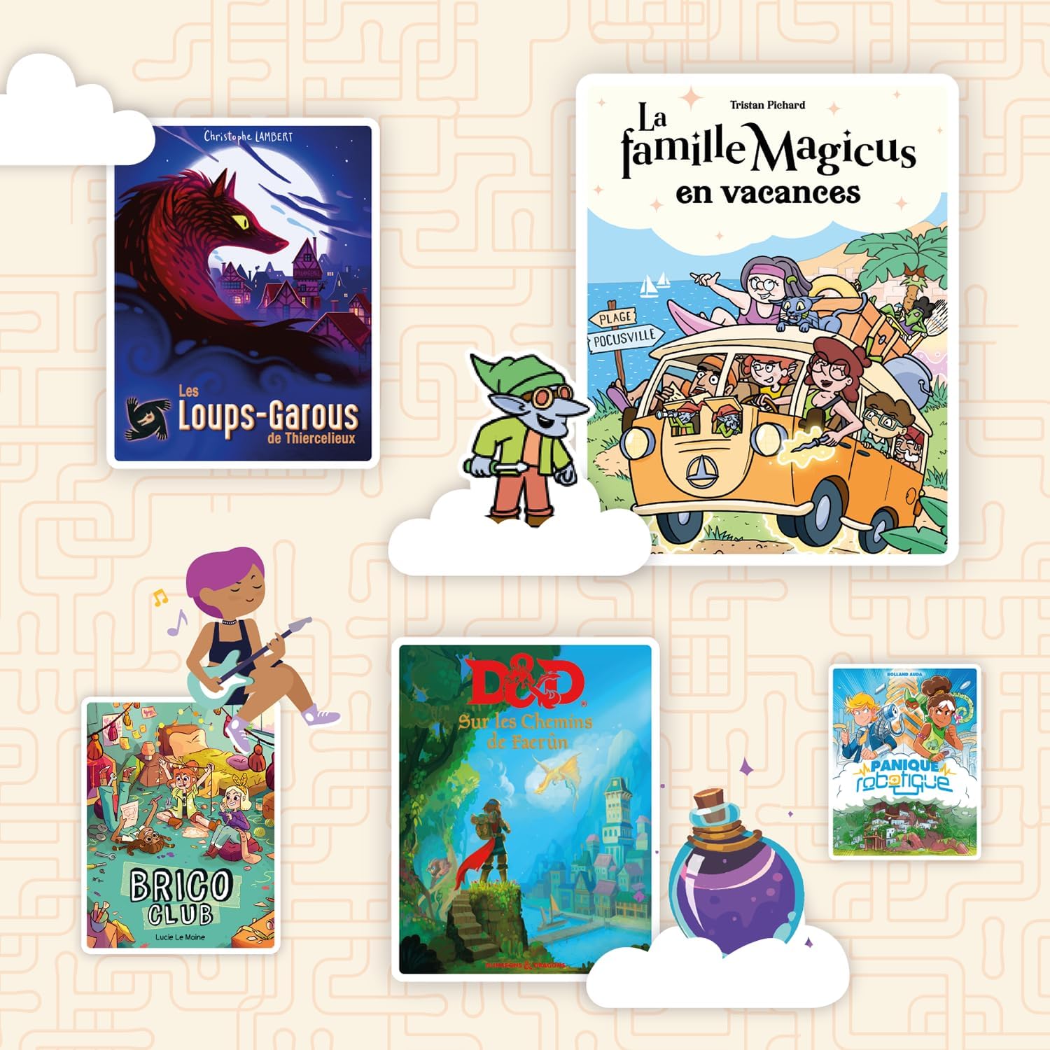 Lunii – Pack 3 Livres Audio interactifs pour Enfant dès 7 Ans – À écouter sur FLAM - Hôtel Fantastique, Les Loups-Garous de Thiercelieux, Les disparus de Valombre – 9h15 d'écoute