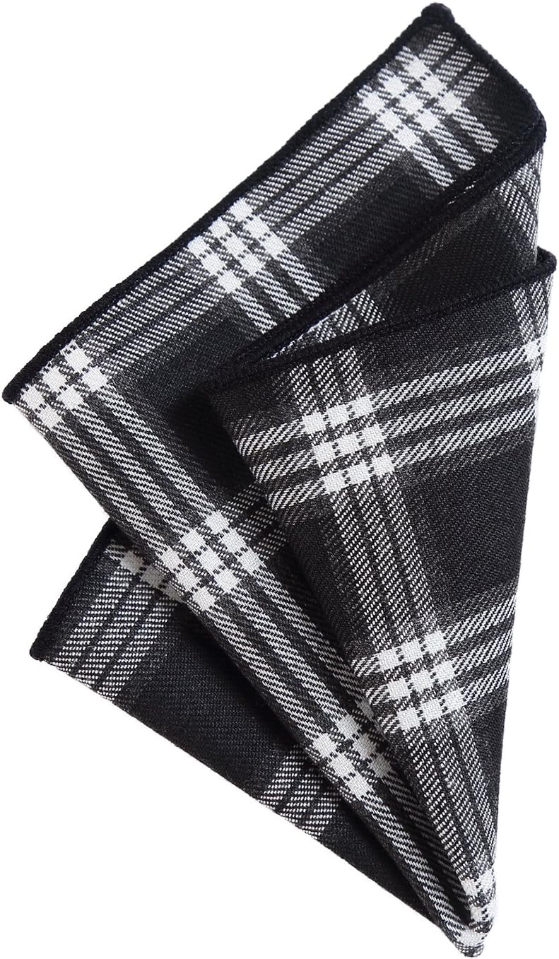 Fazzoletto Da Taschino DonDon Uomo | Cotone 23x23 Cm Stile Tweed - Foto 6