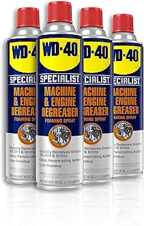 Machine & Engine Degreaser Foaming Spray, 18 OZ [4-Pack]