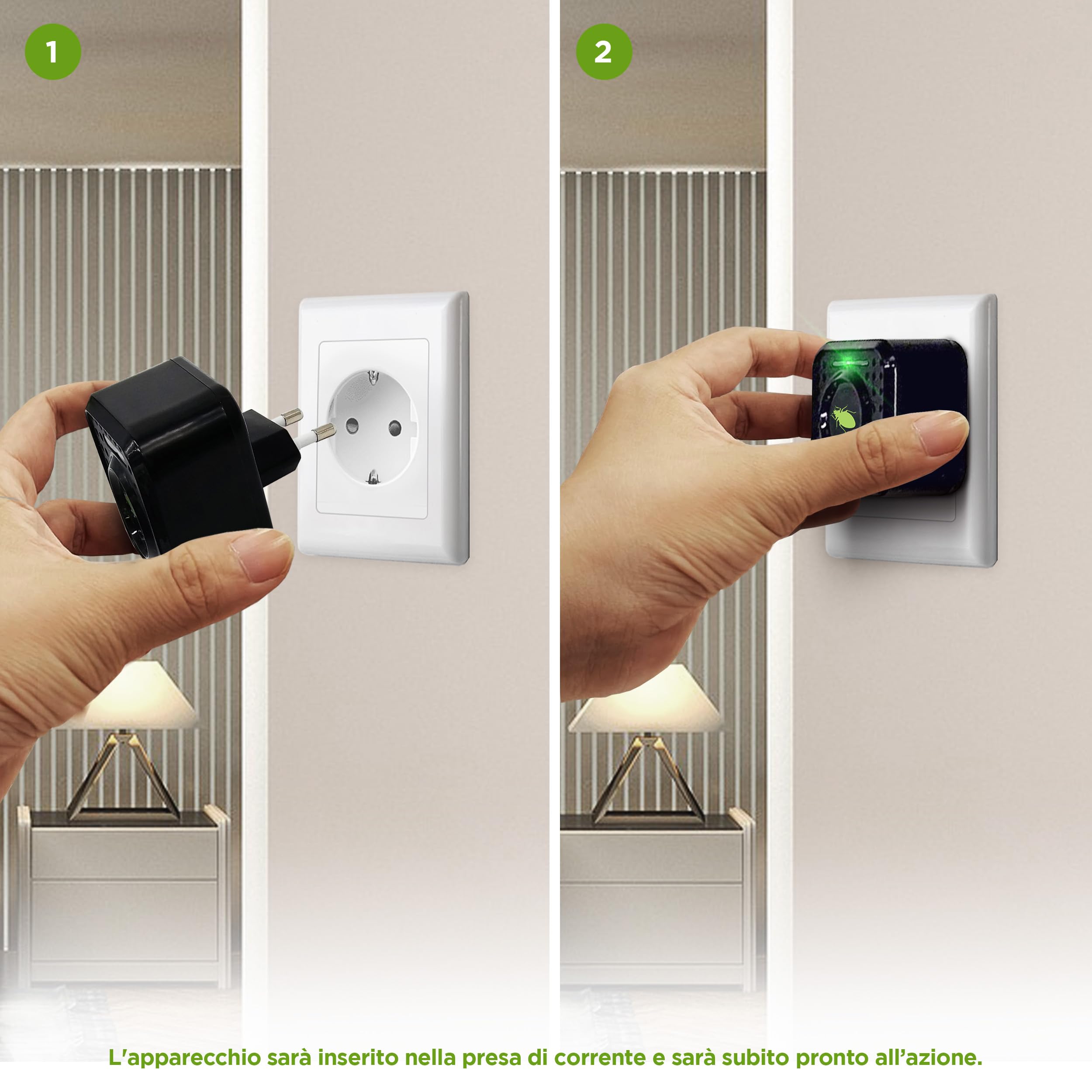 ISOTRONIC repellente acari ultrasuoni cimici letti protezione presa elettrica raggio 30m² 3 pezzi antiacaro senza sostanze chimiche efficace casa camera materasso difesa anallergico stop parassiti