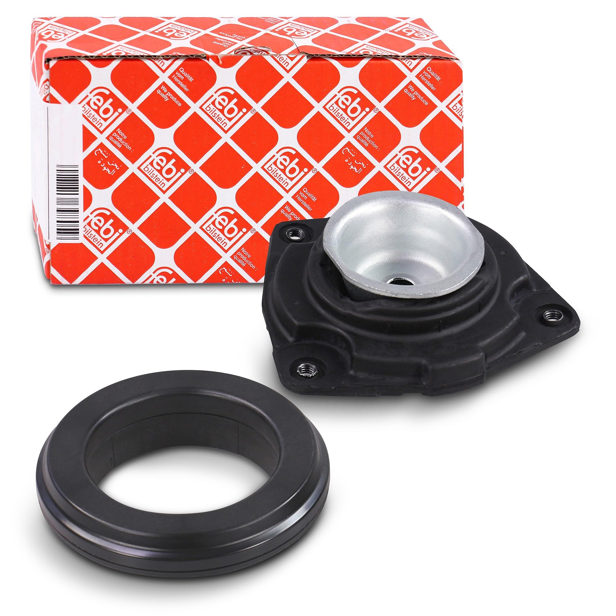 Shock absorber mount Front Axle Right Rubber/Metal 27458 FEBI BILSTEIN