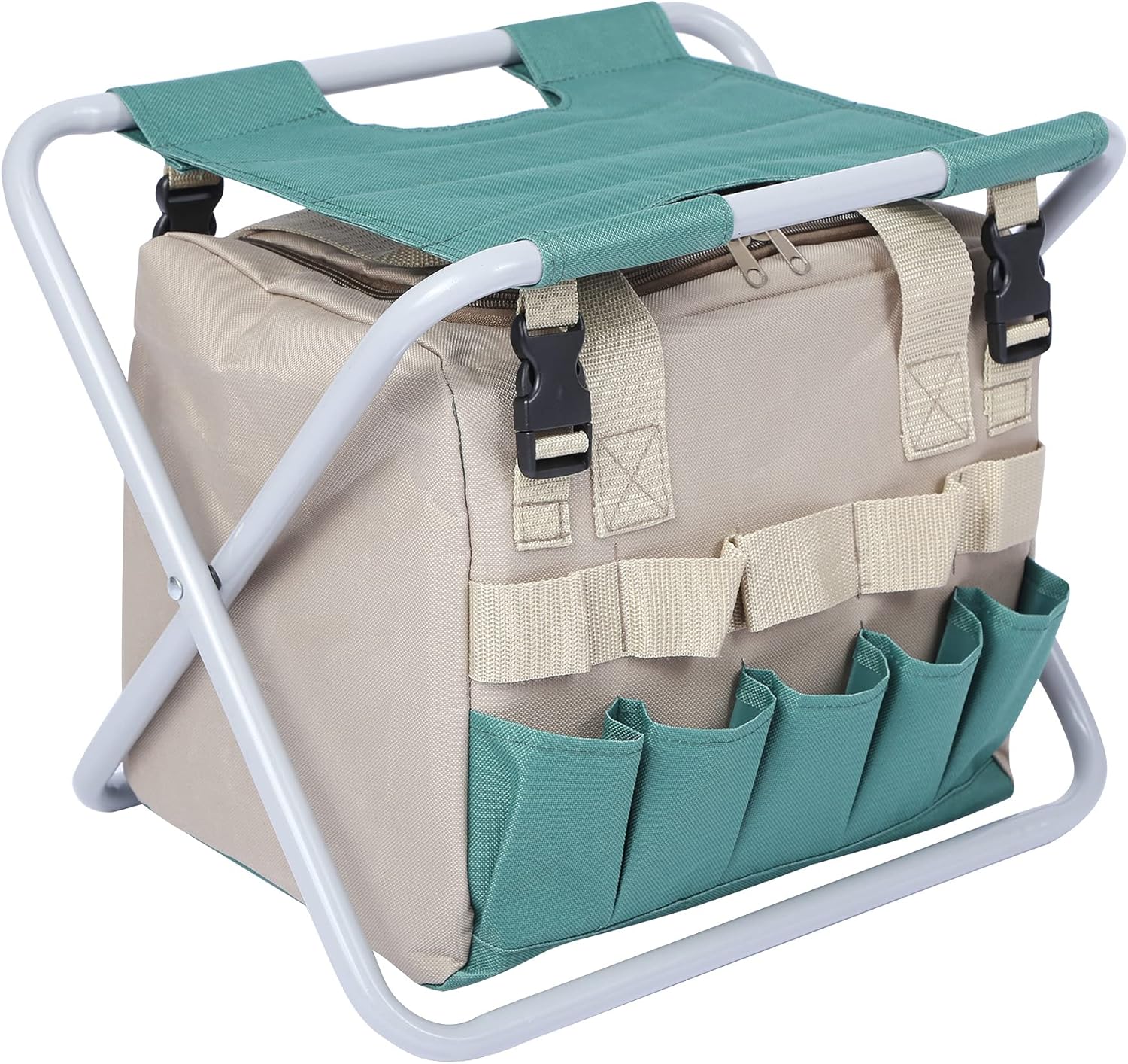 Stonehomy Folding Garden Stool with Tool Storage Bag for