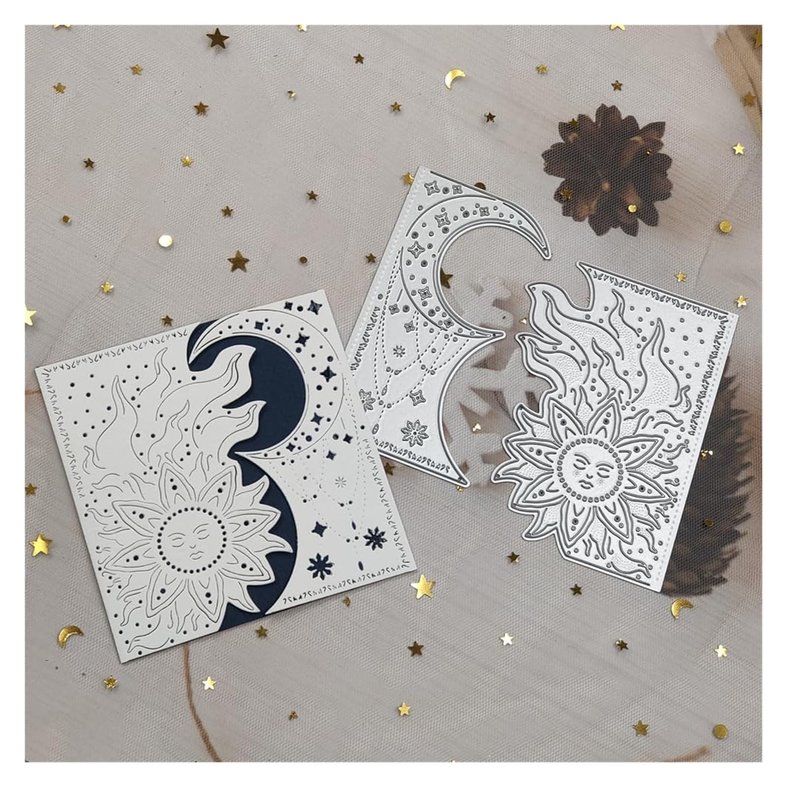 Fustella Metallica Per Scrapbooking – Fatata E Luna, 7,7x6,9 Cm