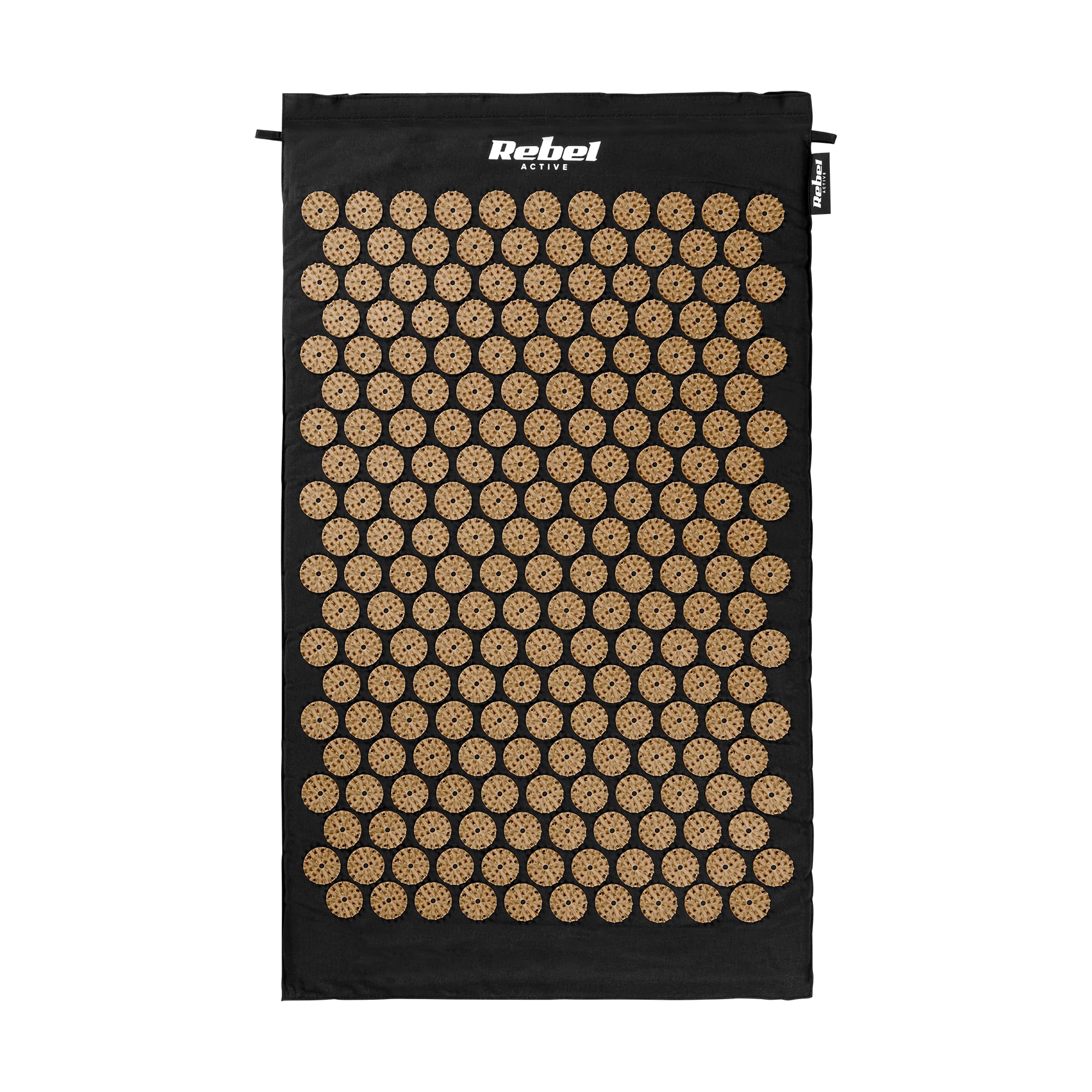Rebel Electro Tappetino per la salute con punte per digitopressione con cuscino 72 x 42 cm punte dorate RBA-6002-GL