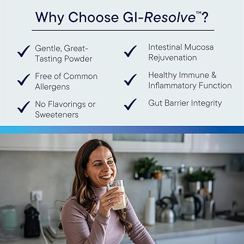 Miniatura 4 de Biotics Research GI Resolve™ Fórmula avanzada de L-glutamina en polvo para apoyo y curación del revestimiento intestinal - Función gastrointestinal