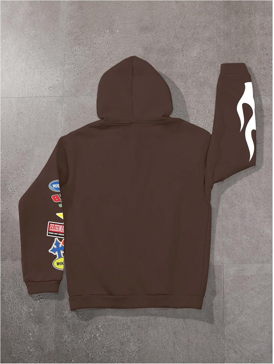 SOLY HUX Men's Y2k Graphic Zip Up Hoodies Drawstring Long Sleeve Casual Sweatshirt Jacket with Pockets - Image 2