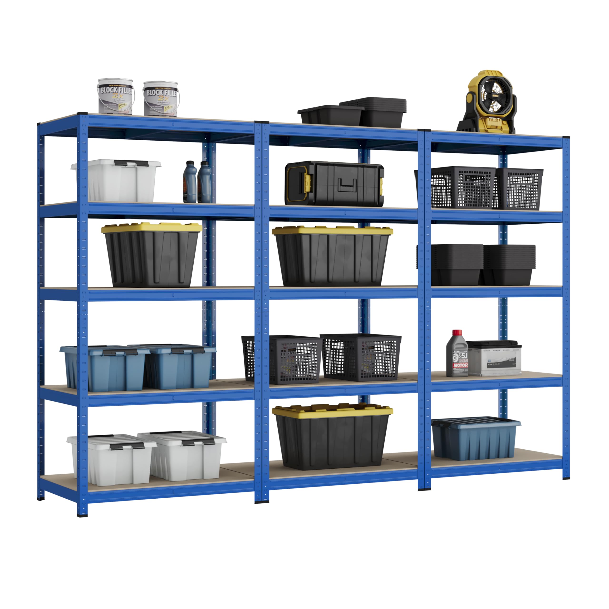 Sponsored Ad – Racking Solutions Heavy Duty Garage Racking 3 Bay MEGA DEAL 200KG Per Shelf (1800mm H x 900mm W x 450mm D)