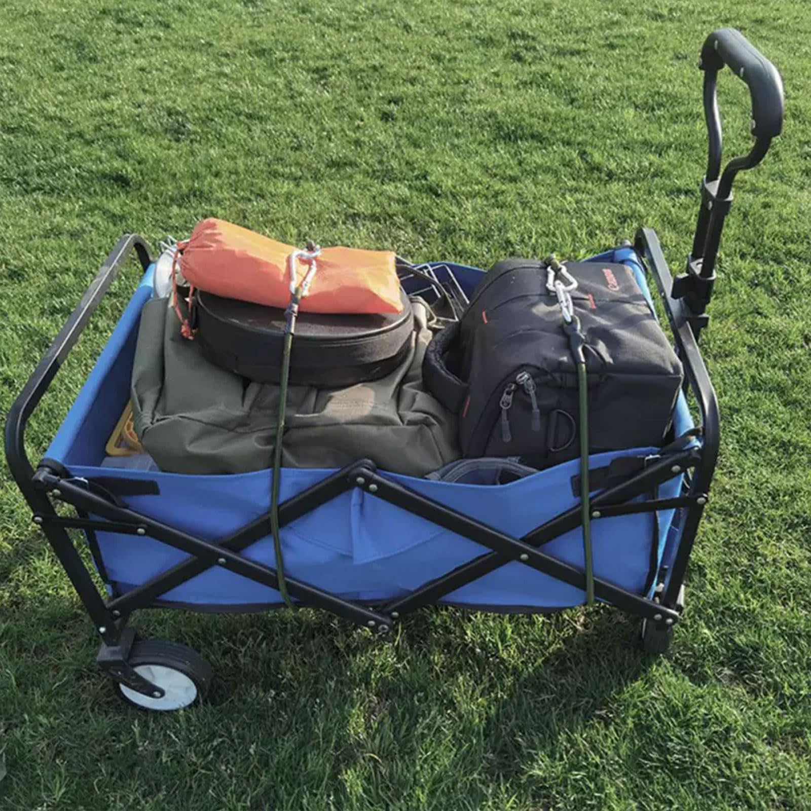 4 Corde Elastiche Con Moschettone - 30 Cm | Gomma Spessa 8mm | Per Teloni, Bagagli, Biciclette