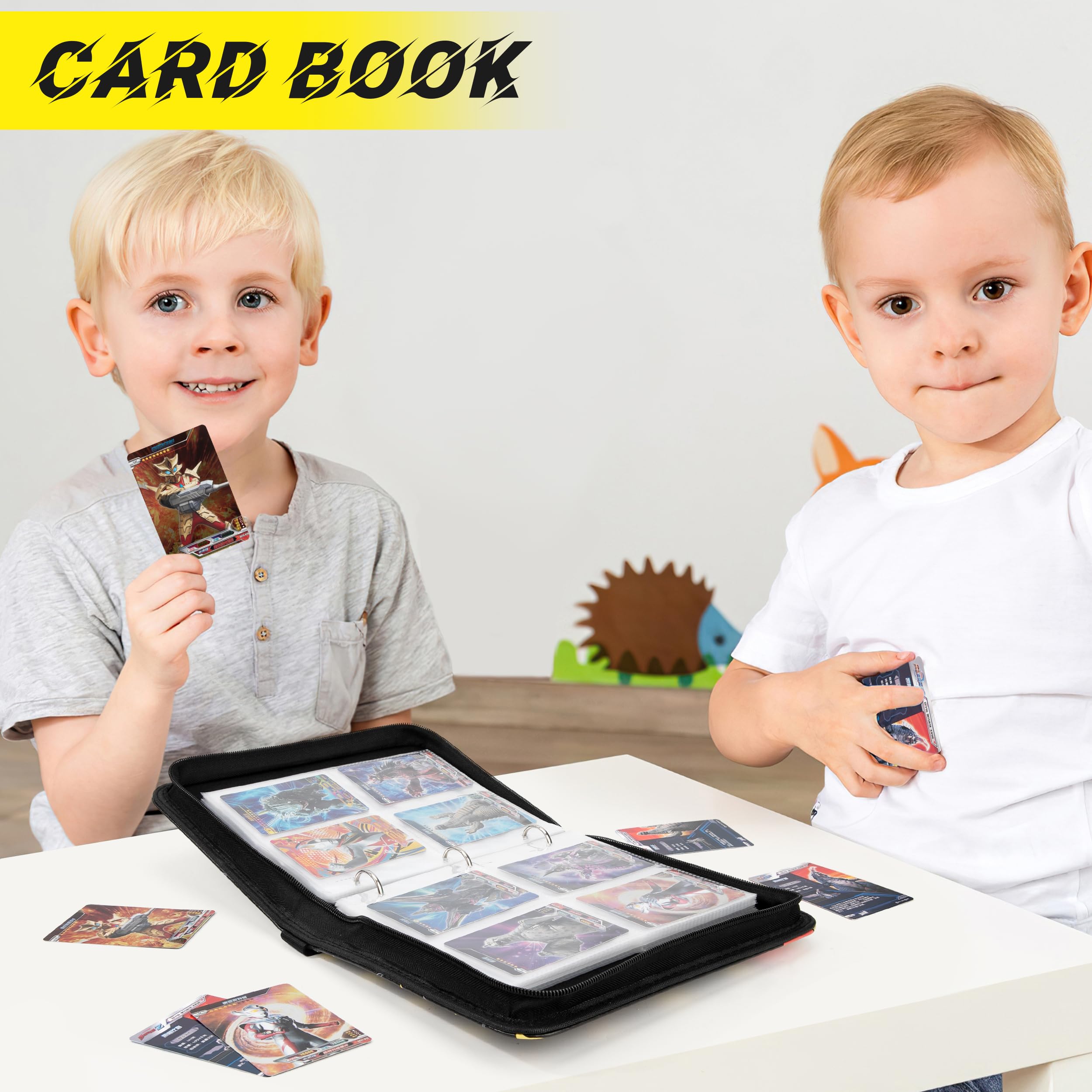 Album per carte da collezione 400, album di ritagli, carte da calcio, con 18 scomparti, 50 pagine per organizer per carte, carte in PU, per carte sportive, MTG, TCG ecc. (rosa