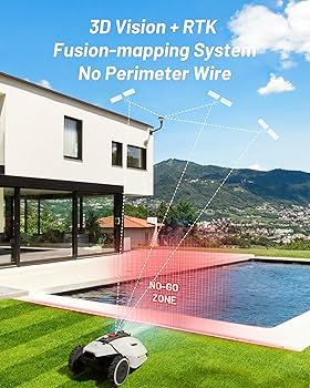 Amazon.com: Mammotion YUKA 1500 Robot Lawn Mower, 3D Vision