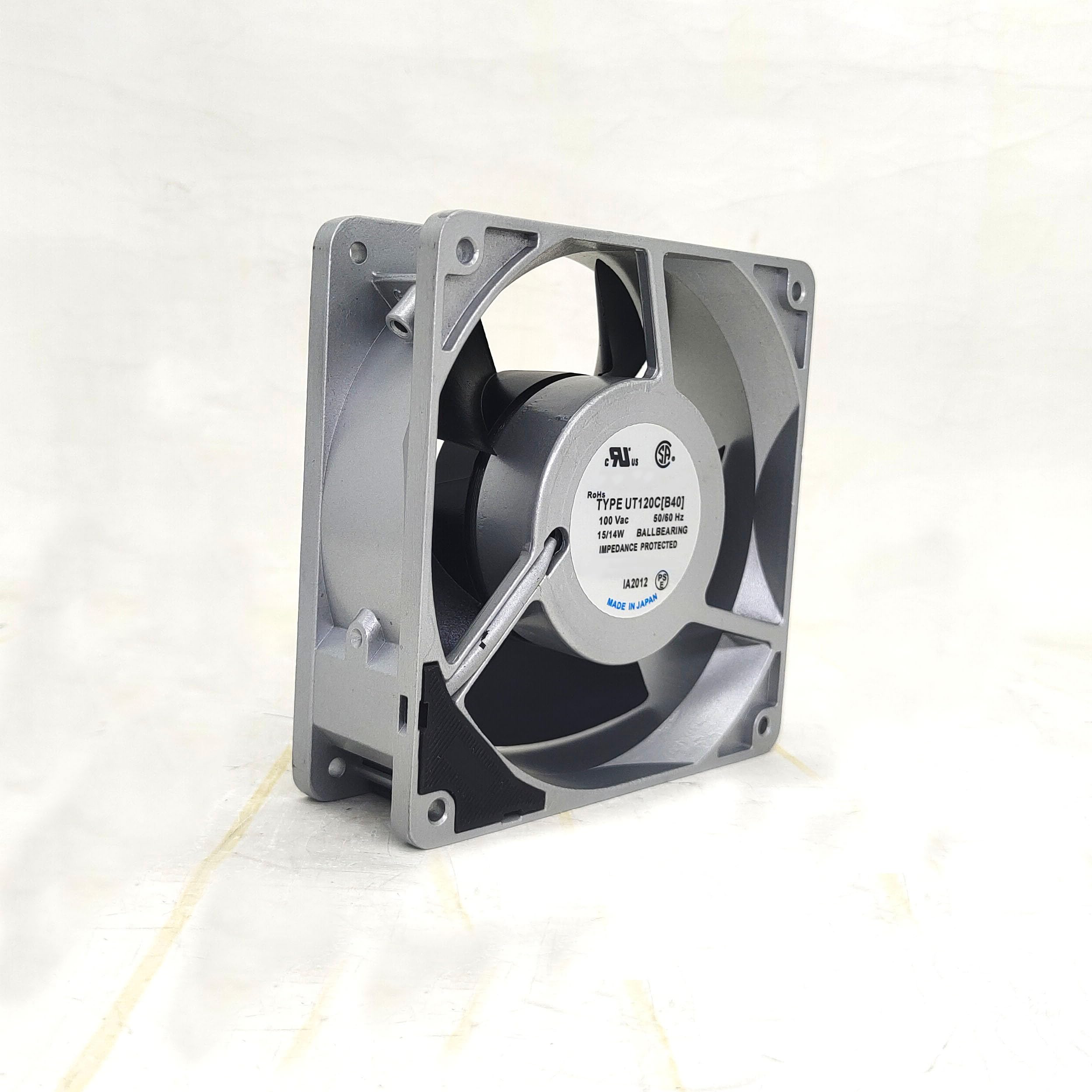 UT120C B40 100V 15/14W 12038 120x120x38mm aluminum frame cooling fan